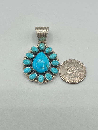 The Brassica Cluster Pendant - Turquoise Mustang