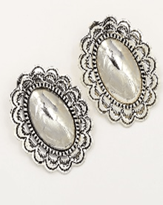 The Tansy Concho Earring - Turquoise Mustang
