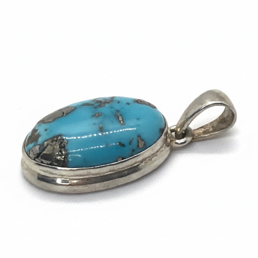 Pendant, Persian Turquoise Small - Turquoise Mustang