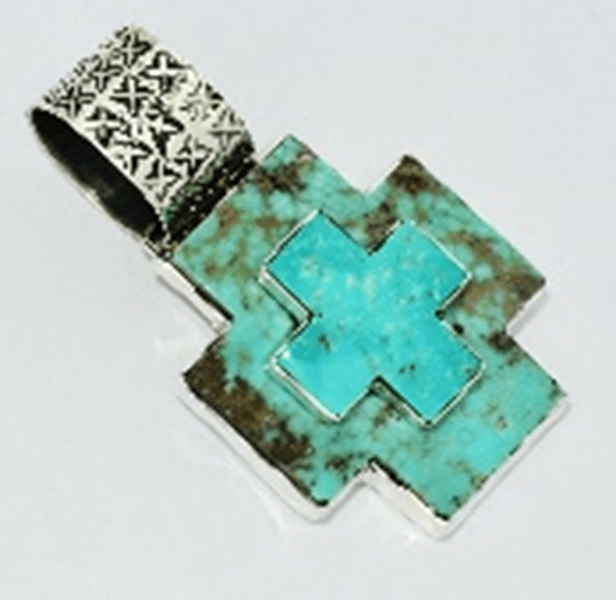 The Cosmos Cross - Turquoise Mustang
