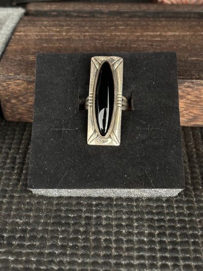 The Calgary Squoval Adjustable Ring - Turquoise Mustang