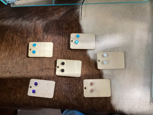 Small Studs, Multi - Colore, Trista Slow - Turquoise Mustang