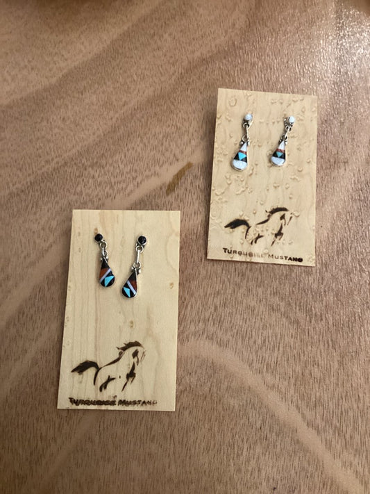 Earrings Dangle, Multi Color, Diane Othole - Turquoise Mustang