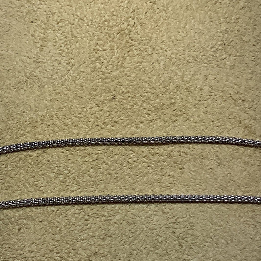 Box Chain, Bright Silver, 1.5 mm, 16"/18" - Turquoise Mustang