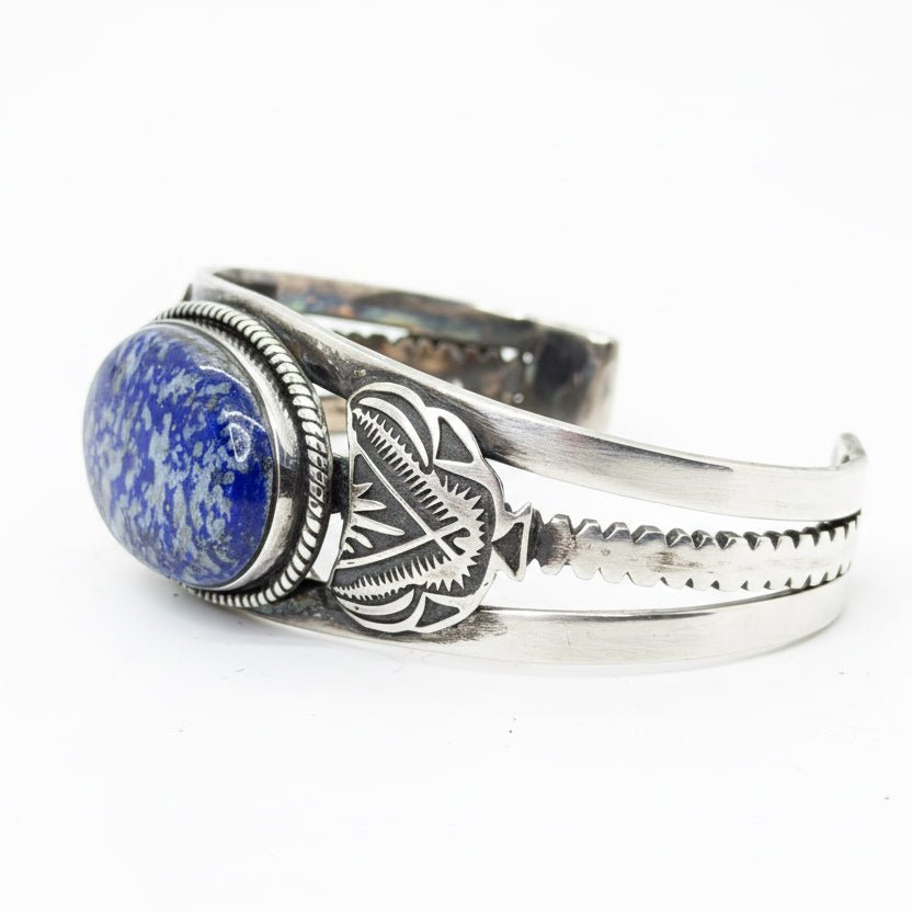 The Veronica Cuff Bracelet in Denim Lapis — by TM - Turquoise Mustang