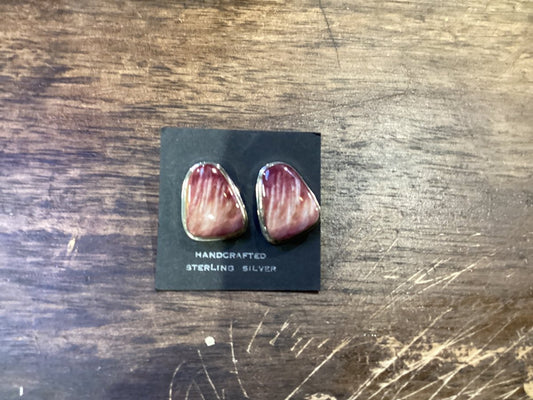 Purple Spiny Oyster Earrings - Turquoise Mustang